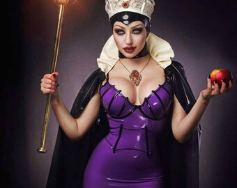 purple latex corsett Toys up girls ass